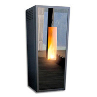 Пелетна піч камін  Alfa-Plam  Forma Glass 7,5 кВт