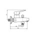 TWIN змішувач для ванної (без душового набора)